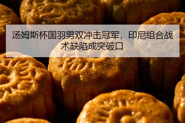 汤姆斯杯国羽男双冲击冠军，印尼组合战术缺陷成突破口